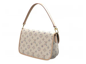 Diane Bag Multicolor Beige 3D Model