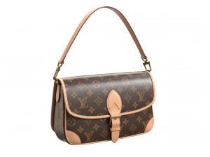 Monogram Coklat Tas Diane Model 3D