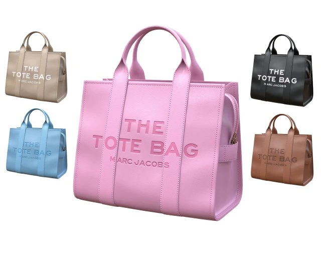 Tote Leather Bag 3D Model .c4d .max .obj .3ds .fbx .stl .blend