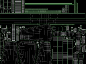 Borsa Luce Nera Modello 3D