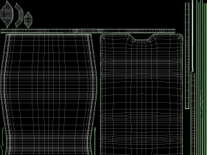 Borsa Luce Nera Modello 3D