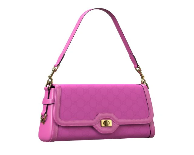 Luce Bag Light Pink 3D Model .c4d .max .obj .3ds .fbx .stl .blend 