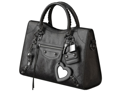 Le City Medium Bag Black Modello 3D