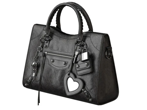 Середня сумка Le City Black 3D Модель