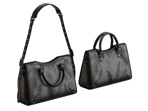 Le City Medium Bag Black Modello 3D