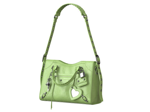 Le City Medium Bag Green 3D-Modell