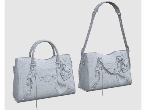 Le City Medium Bag Green 3D-Modell