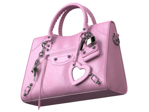 Le City Medium Bag Pink 3D Модель