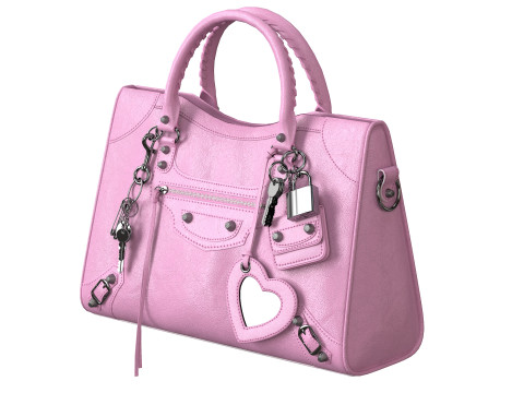 Le City Medium Bag Pink 3D Модель