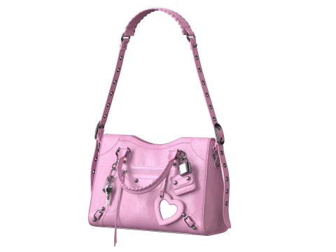 Le City Medium Bag Pink 3D Model