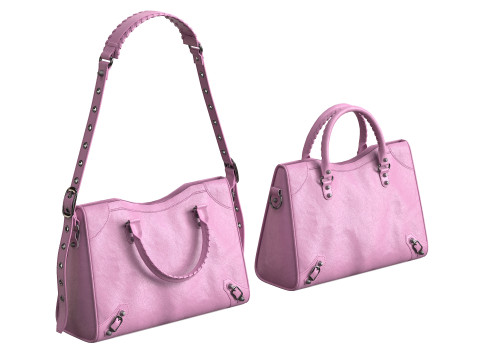 Le City Medium Bag Pink 3D Модель