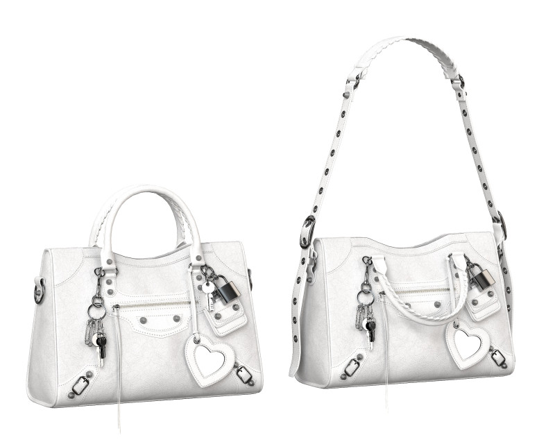 Le City Medium Bag White Modello 3D .c4d .max .obj .3ds .fbx .stl .blend