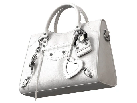 Le City Medium Bag White 3D Model