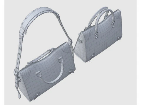 Le City Medium Bag White 3D Model