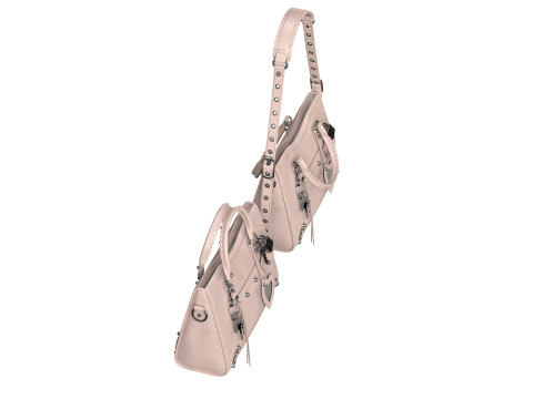 Le City Medium Bag Cream 3D Модель