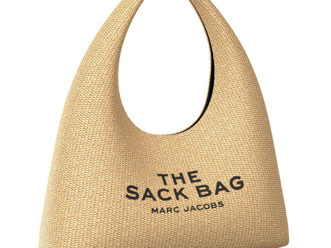 Sack Tote Raffia Bag 3Dモデル