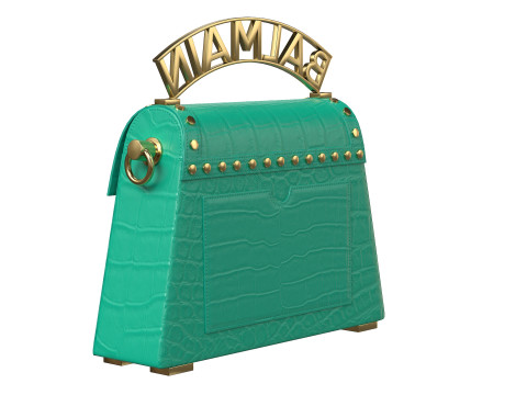 B-Buzz Dynasty Small Bag Green Crocodile 3D Модель