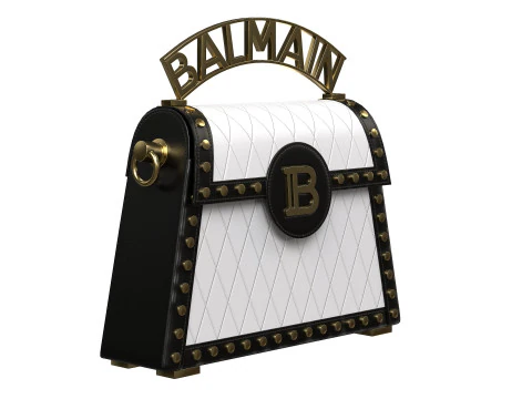 B-Buzz Dynasty Small Bag BlackWhite 3D Model