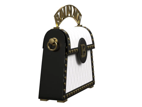 B-Buzz Dynasty Small Bag BlackWhite 3D Model