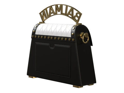 B-Buzz Dynasty Small Bag BlackWhite 3D Model