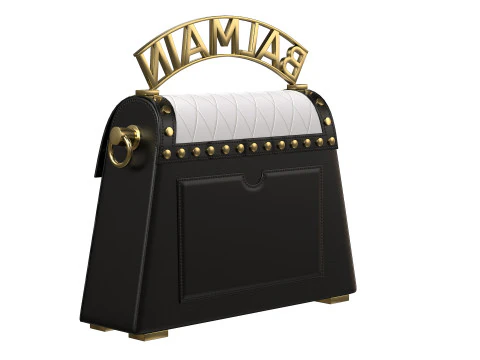 B-Buzz Dynasty Small Bag BlackWhite 3D Model