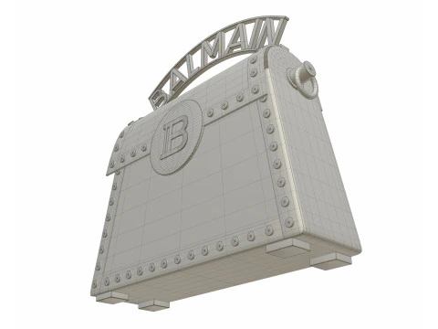 B-Buzz Dynasty Small Bag BlackWhite 3D Model