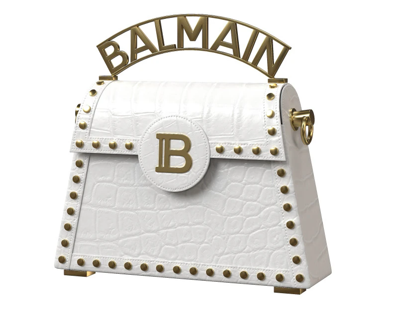 B-Buzz Dynasty Small Bag White Crocodile 3D Model .c4d .max .obj .3ds .fbx .stl .blend 