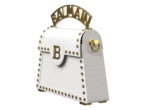 B-Buzz Dynasty Small Bag White Crocodile 3D 模型