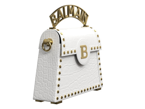 B-Buzz Dynasty Small Bag White Crocodile 3D 模型