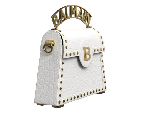 B-Buzz Dynasty Small Bag White Crocodile 3D Model