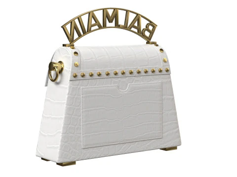 B-Buzz Dynasty Small Bag White Crocodile 3D Model