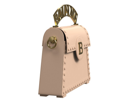 B-Buzz Dynasty Small Bag Cream 3D Model