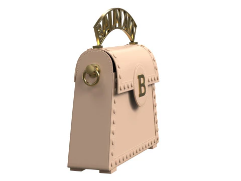 B-Buzz Dynasty Small Bag Cream 3D Model