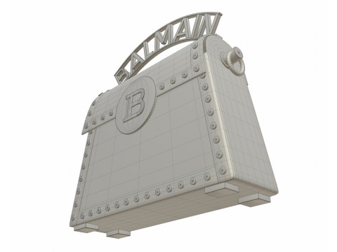 B-Buzz Dynasty Small Bag Cream 3D Model