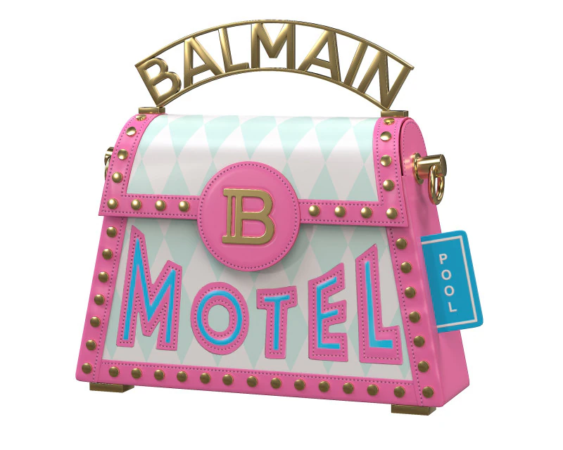 B-Buzz Dynasty Small Bag Pink 3D Model .c4d .max .obj .3ds .fbx .stl .blend