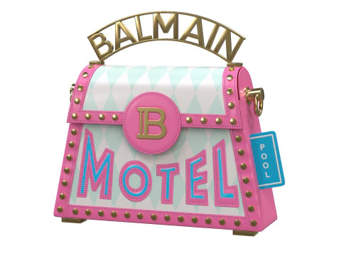 B-Buzz 다이너스티 스몰 백 핑크 3D 모델