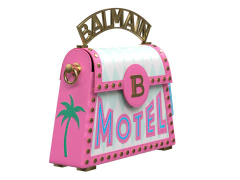 B-Buzz Dynasty Small Bag Pink 3D Model