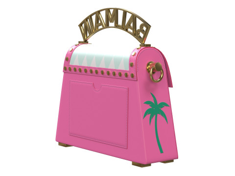 B-Buzz Dynasty Small Bag Pink 3Dモデル