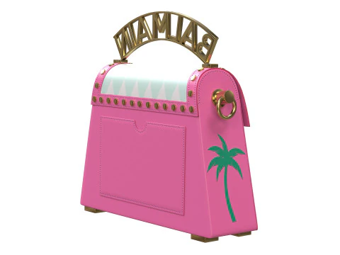 B-Buzz Dynasty Small Bag Pink 3D Model