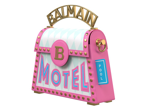 B-Buzz Dynasty Small Bag Pink 3Dモデル