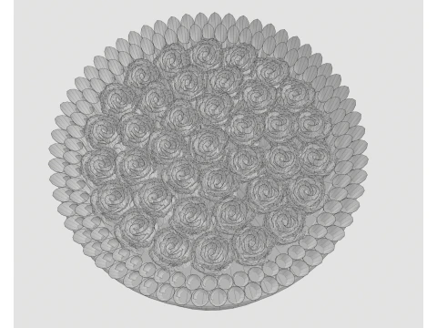 Rose Gift Box with Dollars 3D Model