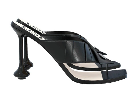 Heel Sandal in Lambskin 3D Model