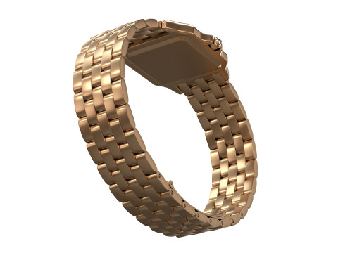 Watch Panthere Diamont Gold Silver Modelo 3D