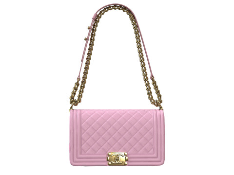 Boy Handbag Pink Leather 3D Model