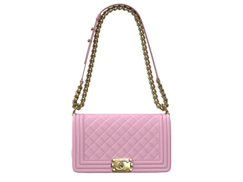 Boy Handbag Pink Leather 3D Model