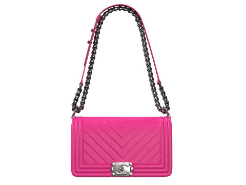 Boy Handbag Purple Leather 3D Model