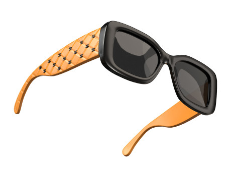 Acetate 5483 Rectangle Sunglasses 3D Модель