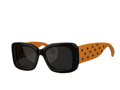 Acetate 5483 Rectangle Sunglasses 3D Модель
