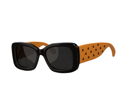 Acetate 5483 Rectangle Sunglasses 3D Model