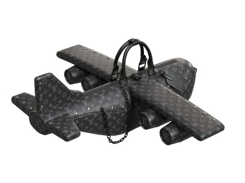 Airplane Black Bag 3D Model